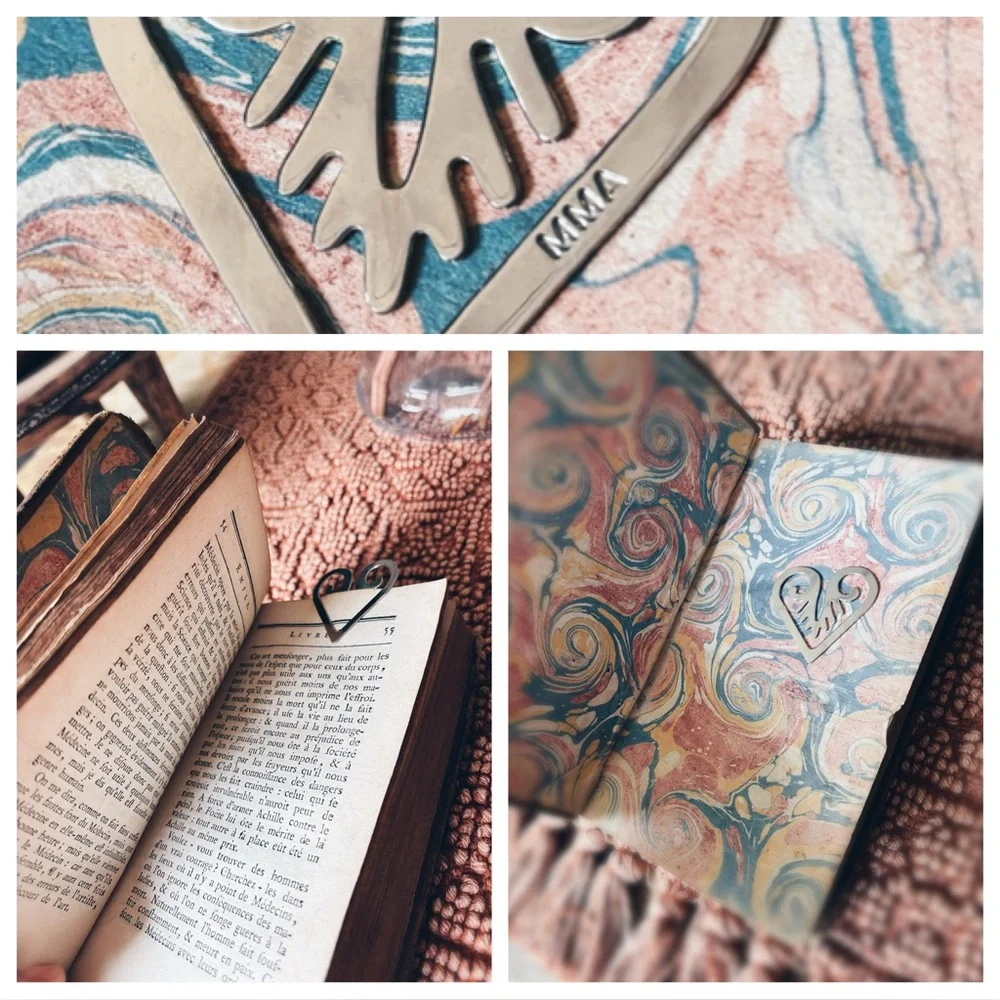 Vintage MMA Romanesque Heart Bookmark | Metropolitan Museum of Art | Silver Tone